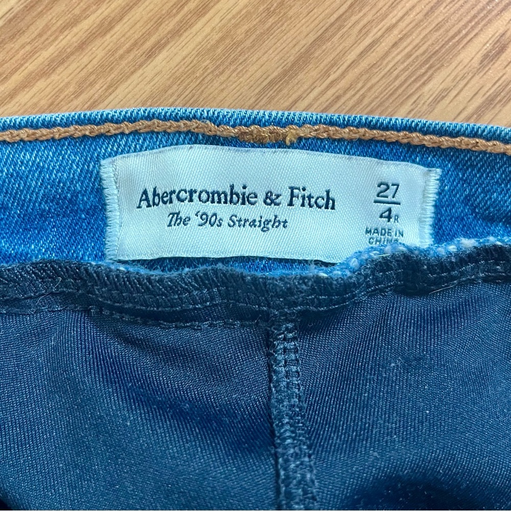Abercrombie & Fitch Blue '90s Straight Maternity Jeans
